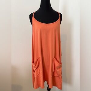 Vibrant Orange‎ Sleeveless Jumpsuit